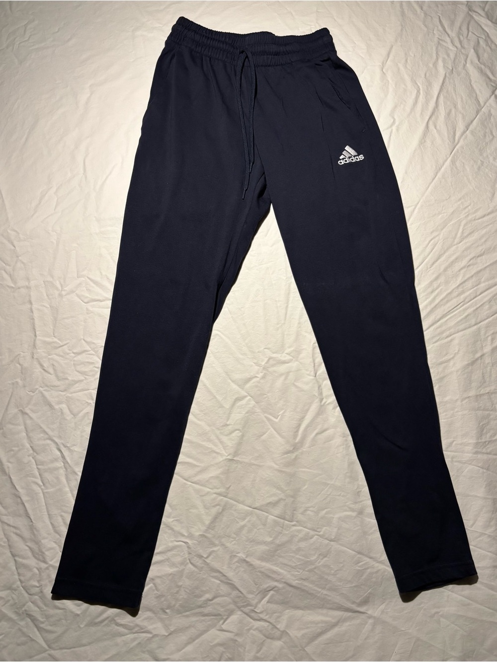 adidas Navy Sweat Jogger Pants with Logo